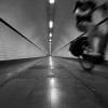 Fahrrad im Elbtunnel